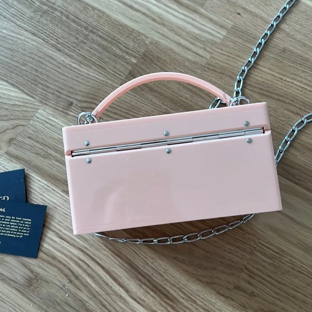 Edie parker pink strawberry acrylic trunk - Image 7