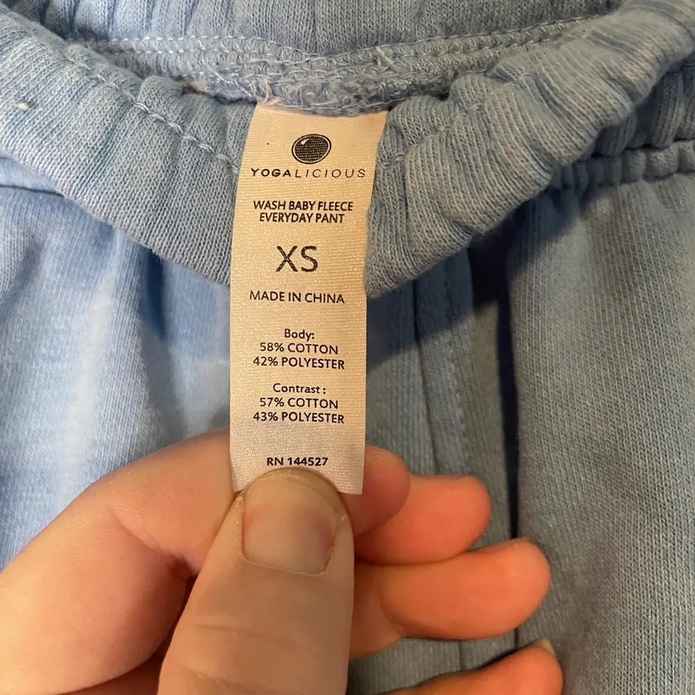 Women’s YOGALICIOUS Wash Baby Fleece Everyday Pant Jogger size XS, - Image 4