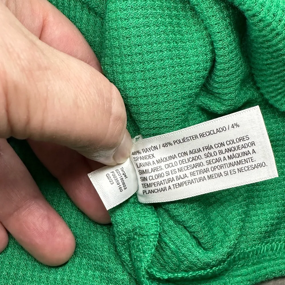 Target Wondershop Green Cropped Thermal Top Size 3X - Image 6