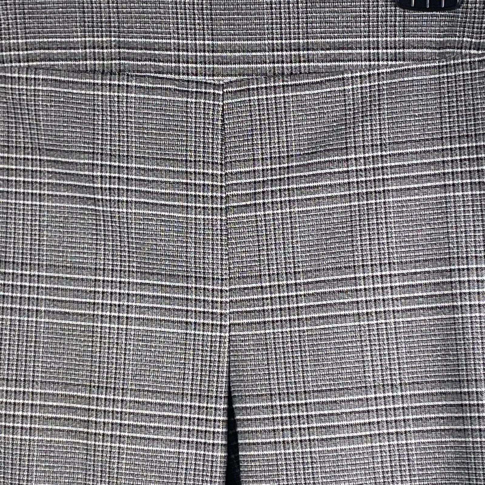 Maison d'Amelie Women Pants Size 10 Plaid Career Stretch Pull On Gray Shimmer - Image 3