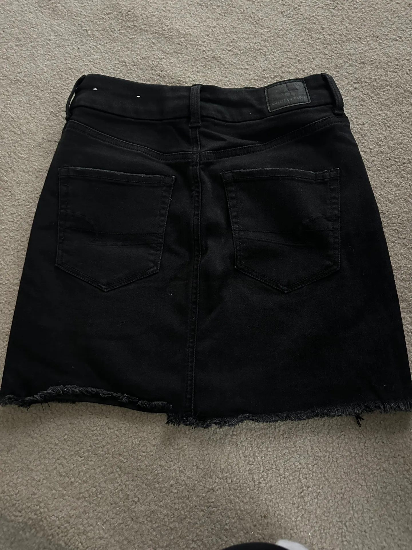 Black Denim Skirt - Image 2