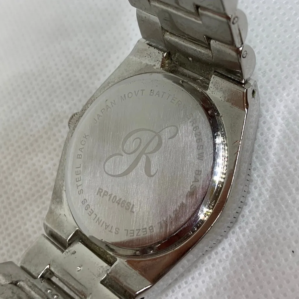 Rampage women silver tone watch 34mm Roman indices size 5” running - Image 8