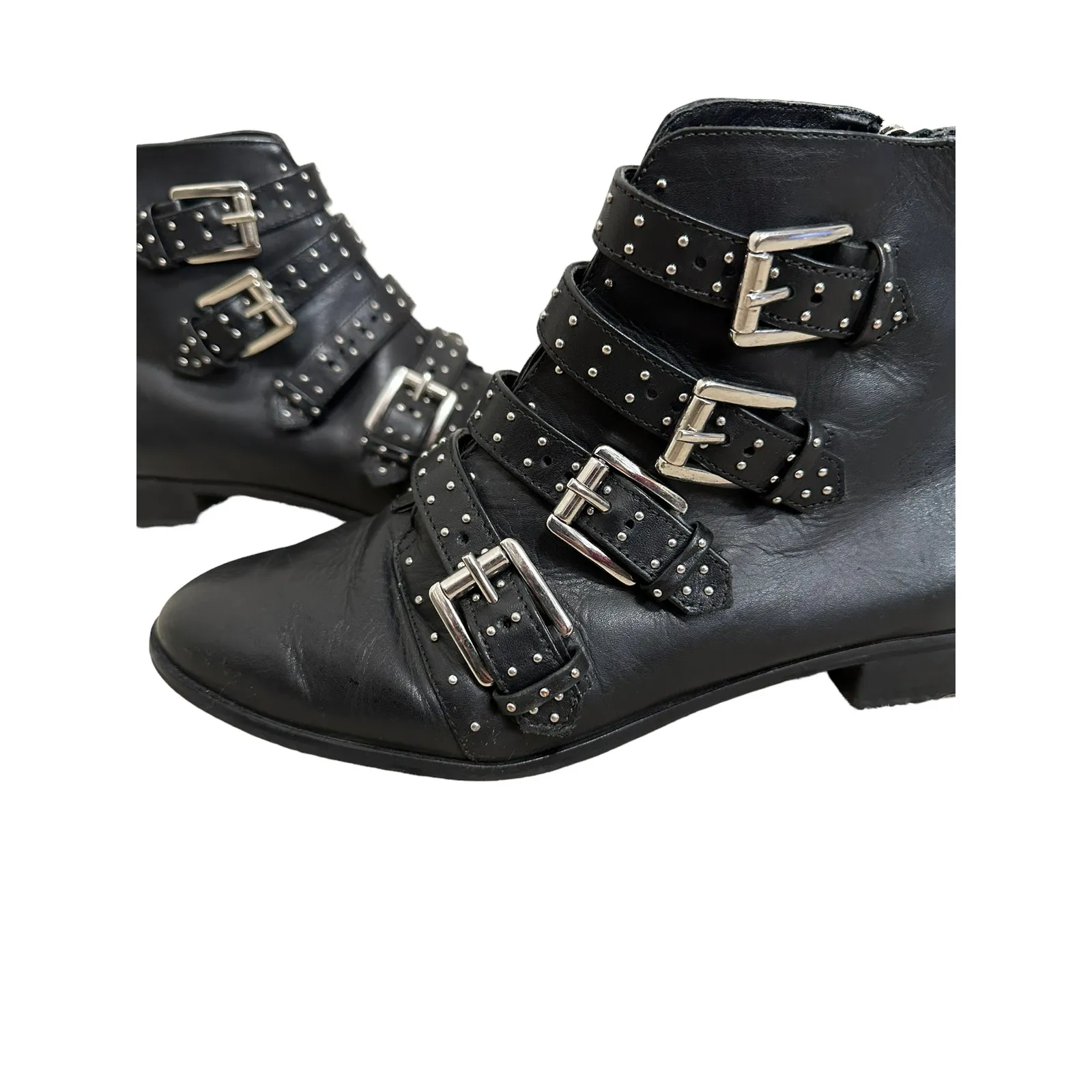 Rebecca‎ Minkoff Maddox leather black buckle bootie size 9 - Image 2