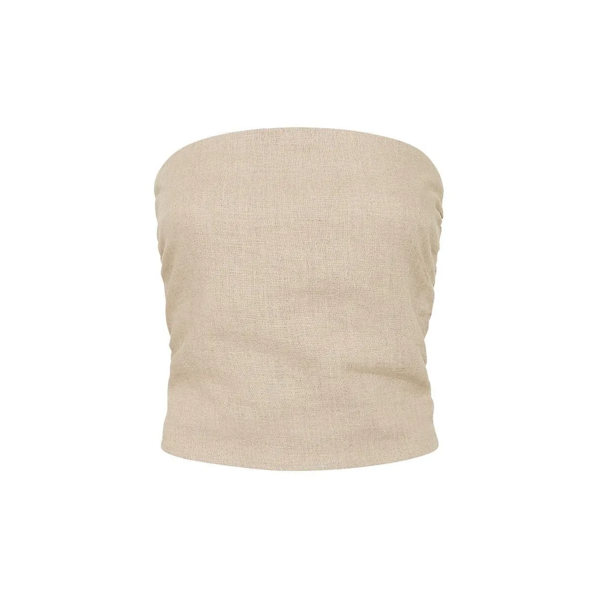 FAITHFULL the Brand PRAIYAH BODICE NATURAL Top Linen Blend Beige Strapless NWT - Image 7