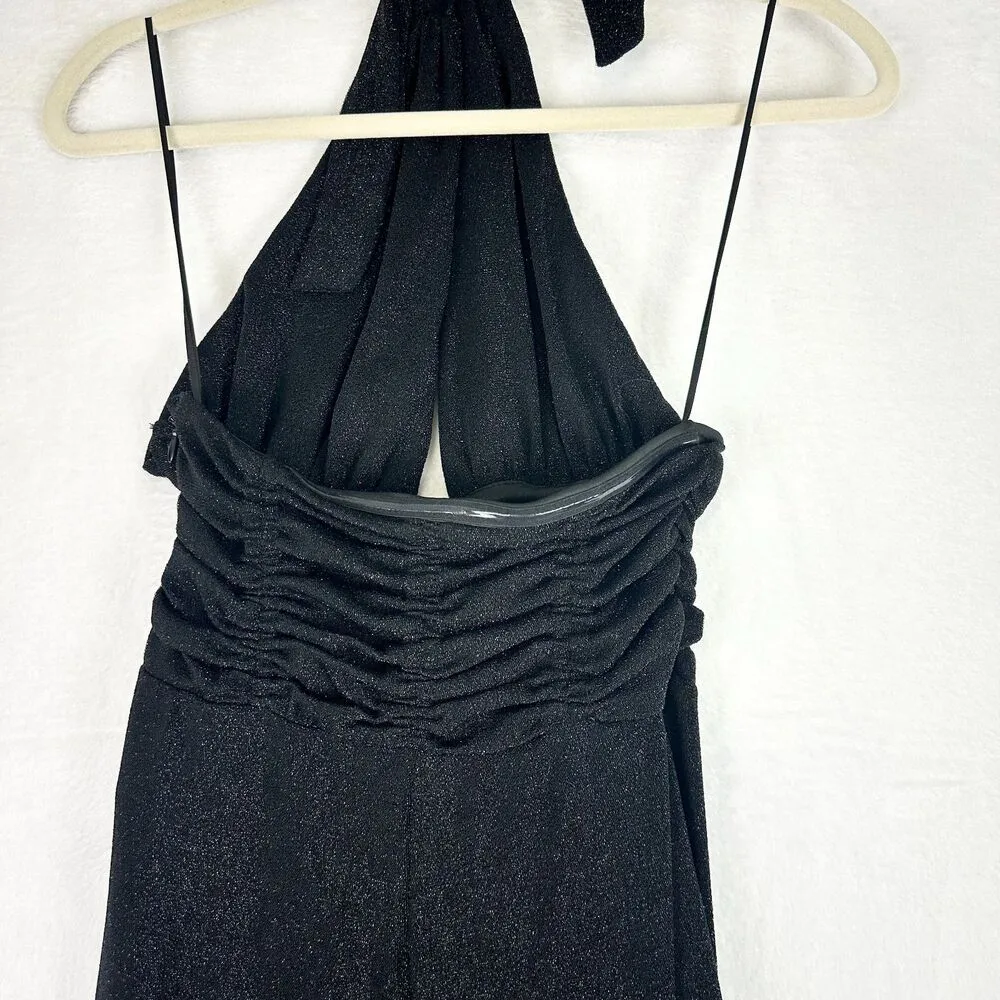 Silence & Noise Aston Halterneck Jumpsuit Small NWT Glitter - Image 9