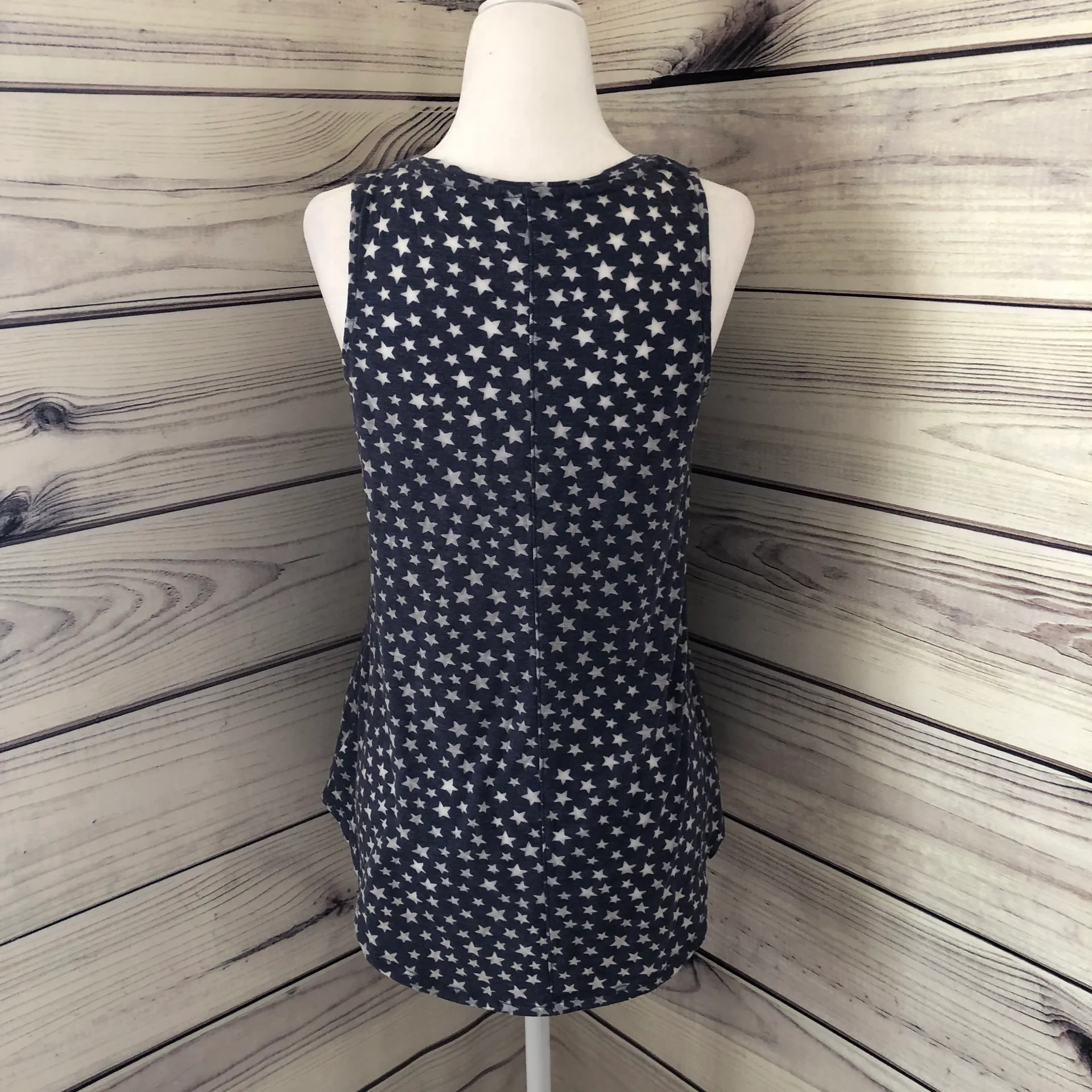 Blue & White Star Tank XS - Image 2