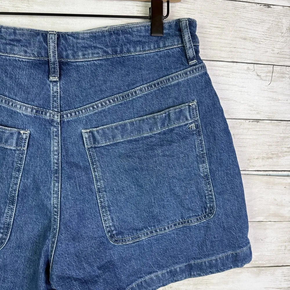 Madewell  Curvy High Rise Sailor Shorts Denim Size 30 - Image 8