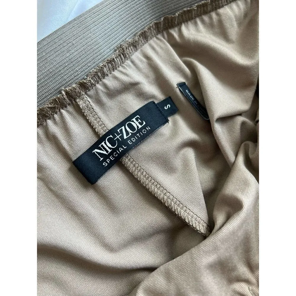 NIC + ZOE NWT MAXI ZIG ZAG TULLE SKIRT SIZE SMALL TAUPE - Image 8