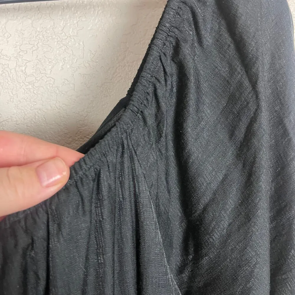 CITY CHIC Trendy Plus Size Black Mini Flirt Off Shoulder Dress Size 12 - Image 5