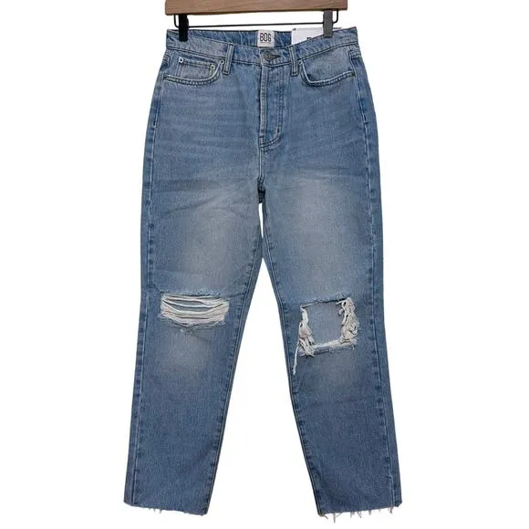 Urban Outfitters BDG Slim‎ Straight Denim Jeans Size 28 High Waisted Distress - Image 2
