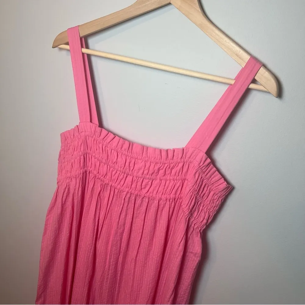 River Island Resort Maxi Dress Women’s L Tied Back Smocked - Vacation Summer - Image 3