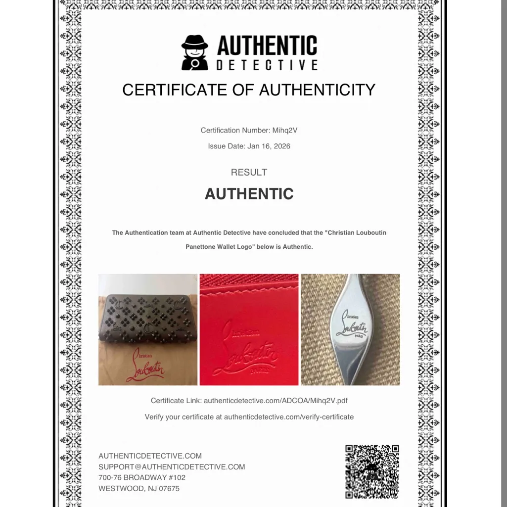 Christian Louboutin Panettone Calfskin Wallet Full Inclusion & COA - Image 11