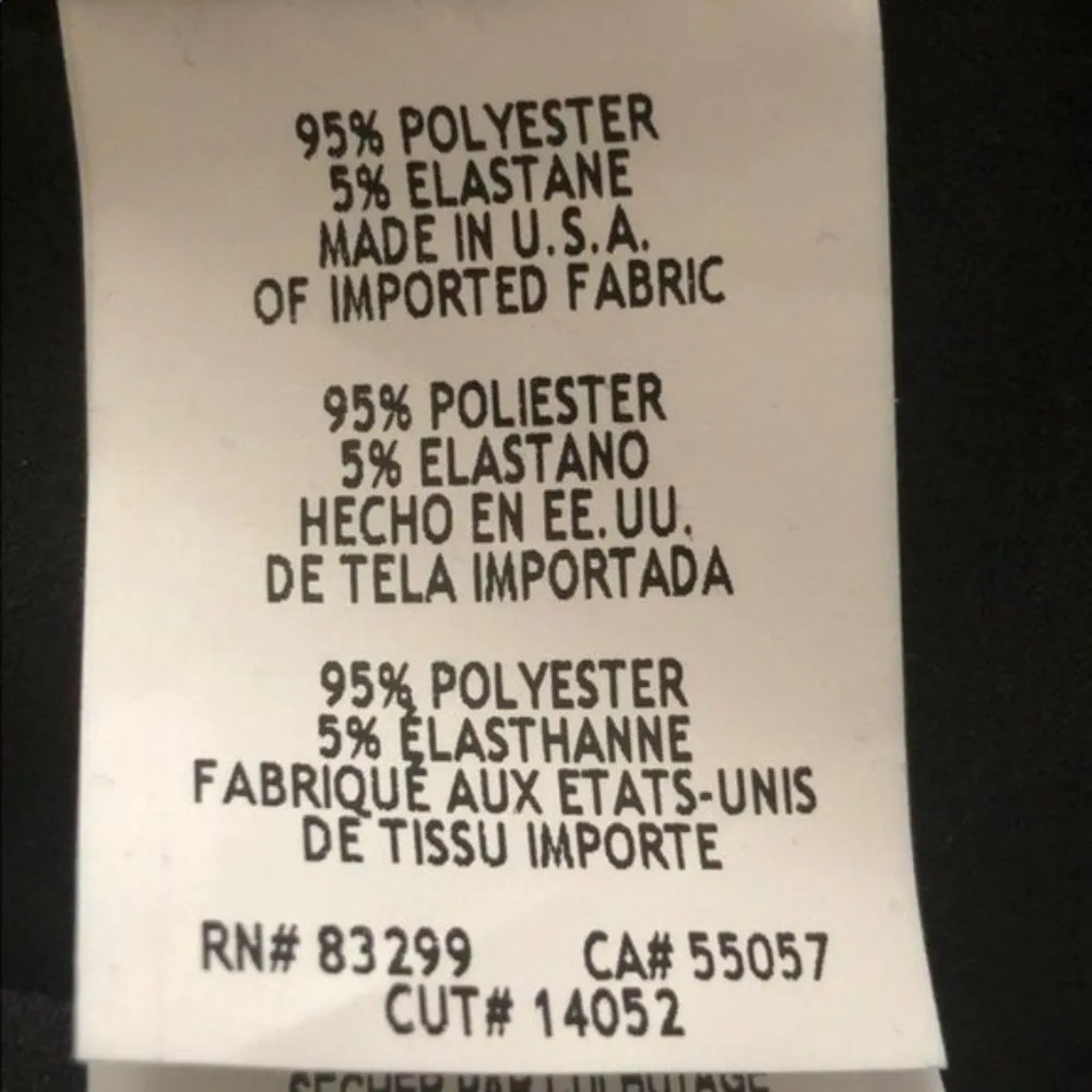 Tiana B. Wide Leg Belted Jumpsuit Black Green White, Size L - Image 5