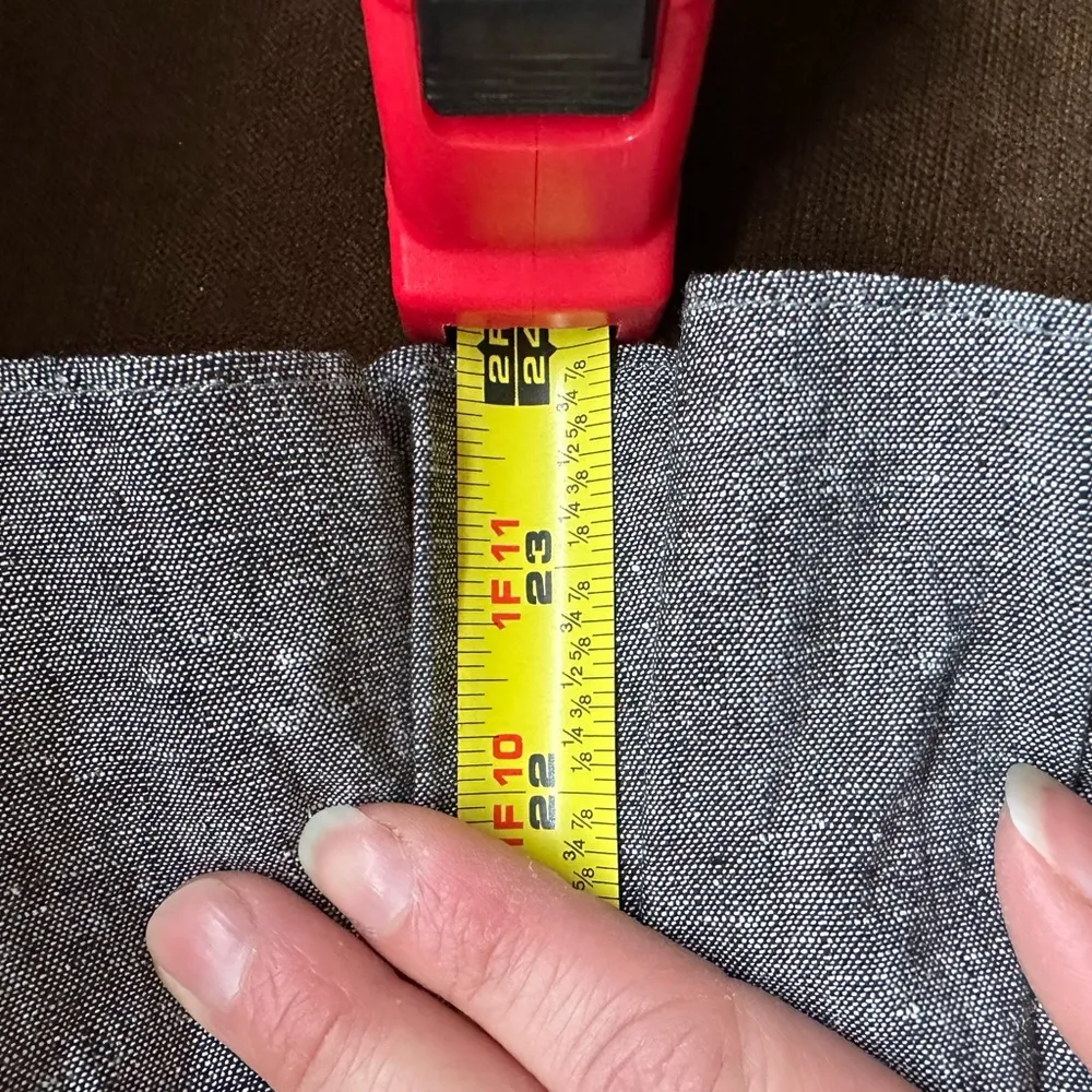 Dalia Collections Gray Midi Skirt Zipper In The Back.Ruffle Edge On Bottom SZ 10 - Image 8