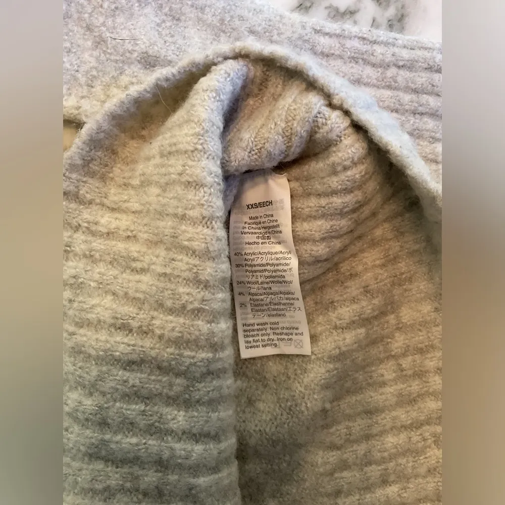EUC Madewell Fulton Pullover Sweater in Light Gray XXS Customer Return Stretched - Image 9
