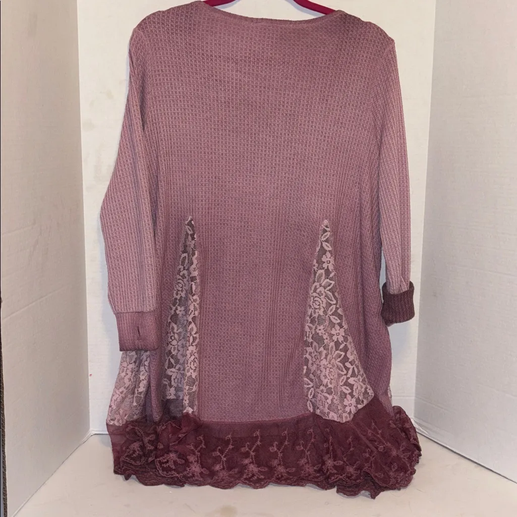 INDIGO THREAD CO. MAUVE COLOR WAFFLE - Image 3