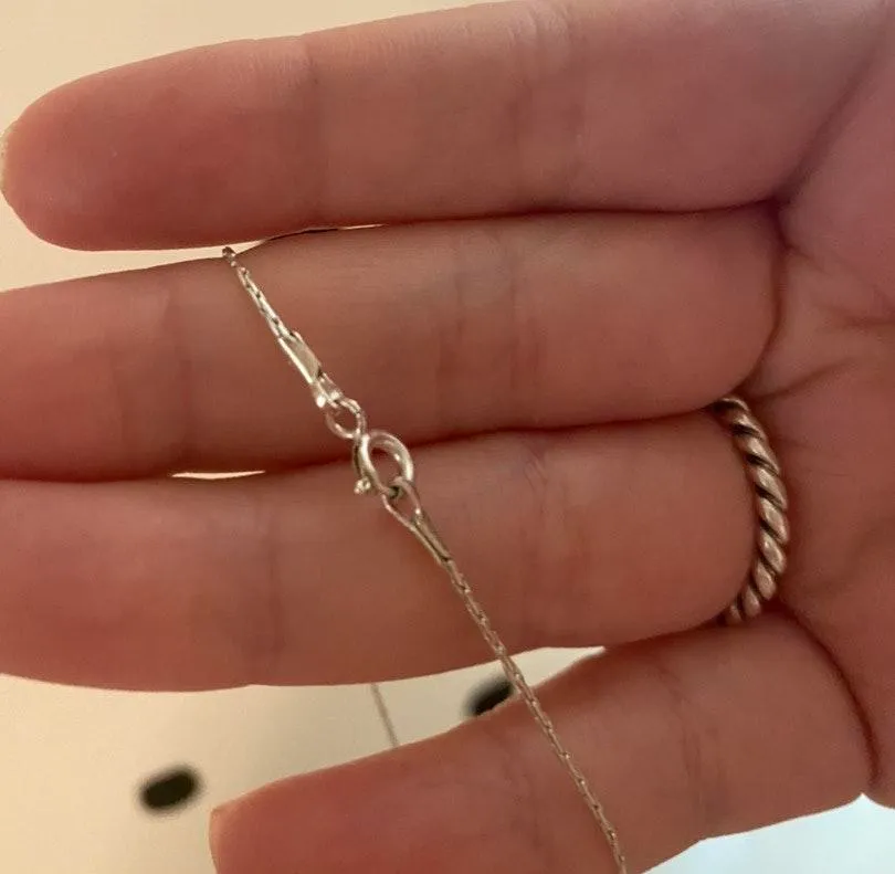 Stainless Steel Cross Necklace Silver - Image 2