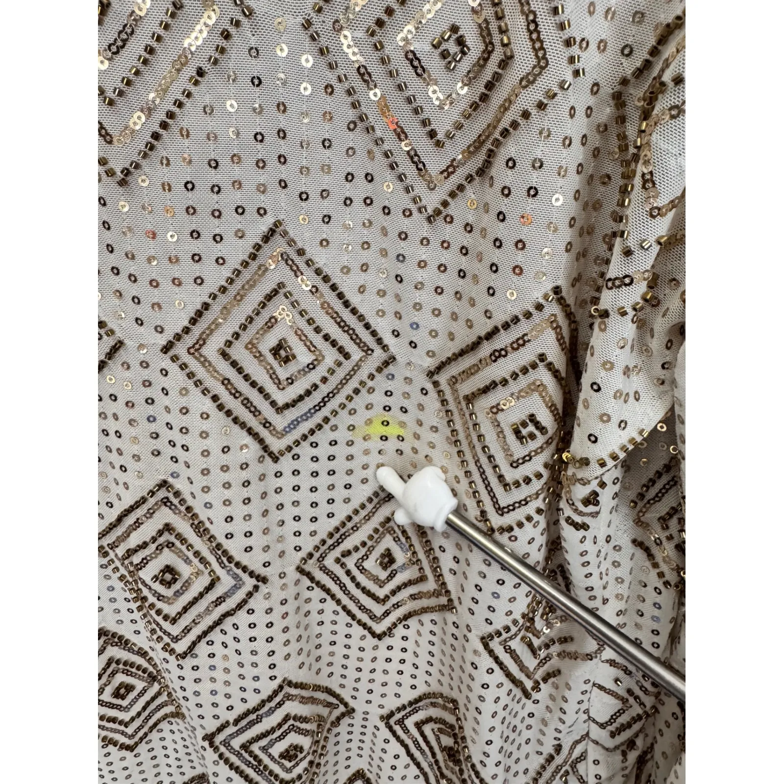 AQUA Sequin‎ Embellished Top Mock Neck Party Sparkle XXL‼️REVIEW PHOTOS‼️ - Image 7