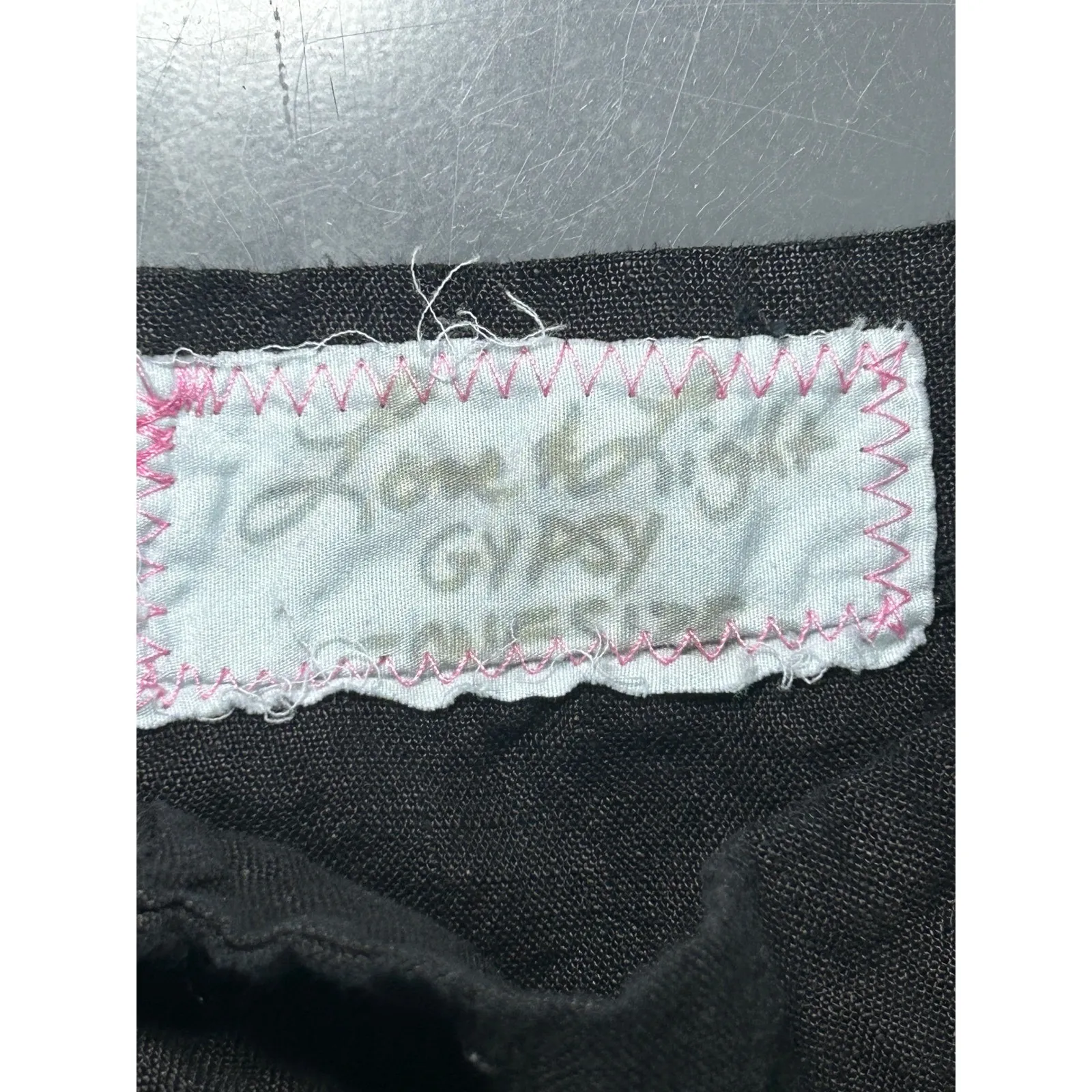 Love & Light Gypsy Black Linen NWOT Jumpsuit Tie Strap Pockets Bohemian One Size - Image 6