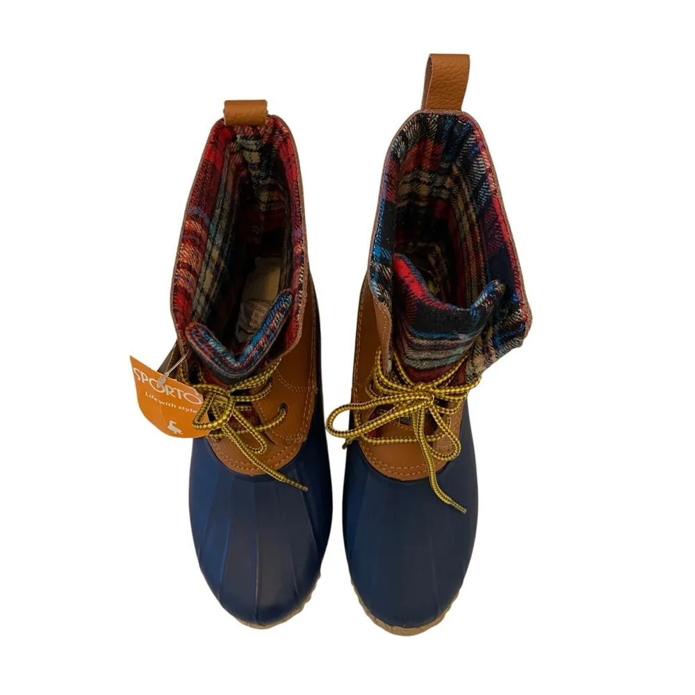 Nwt Sporto Steel Shank Renee Leather Duck Boots Sz 7 Outdoors Waterproof Snow - Image 5