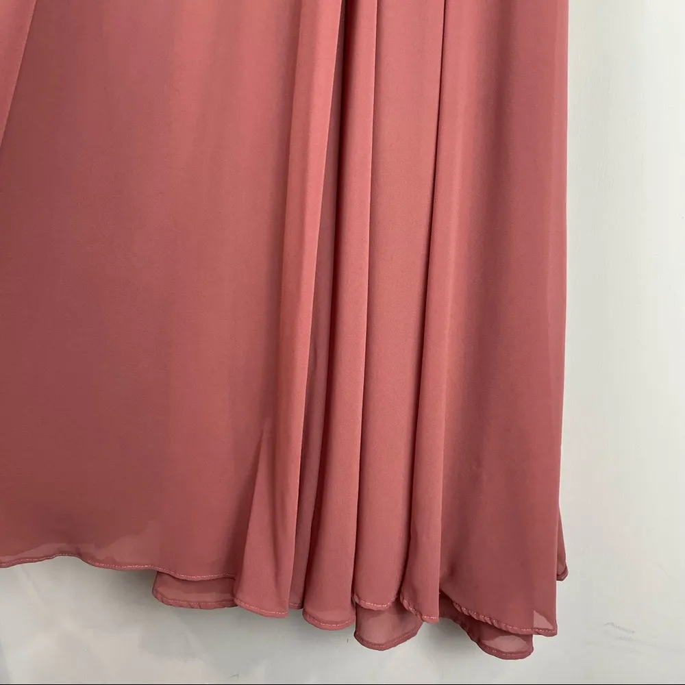 Lulu’s All About Love Rusty Rose Maxi Dress Sz Large Boho Bridesmaid Dress - Image 8