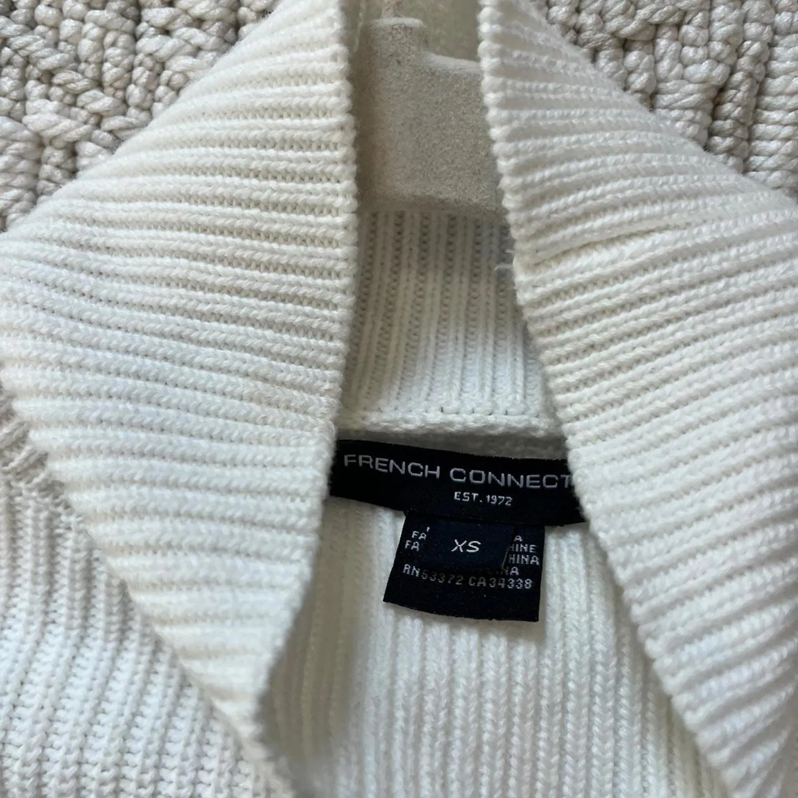 French Connection Striped Turtleneck Sweater - Image 4