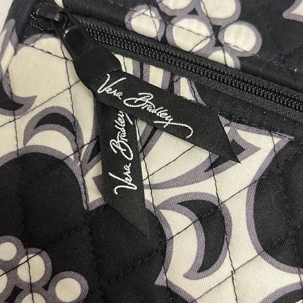 Vera Bradley Night and Day Knot Convertible Shoulder/Clutch Black/Gray/White Bag - Image 3