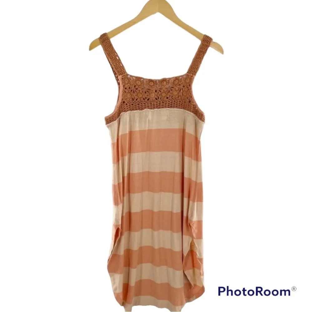 NEW Free People We The Free Striped Crochet Neck Sleeveless Luca Dress size XS - Image 10