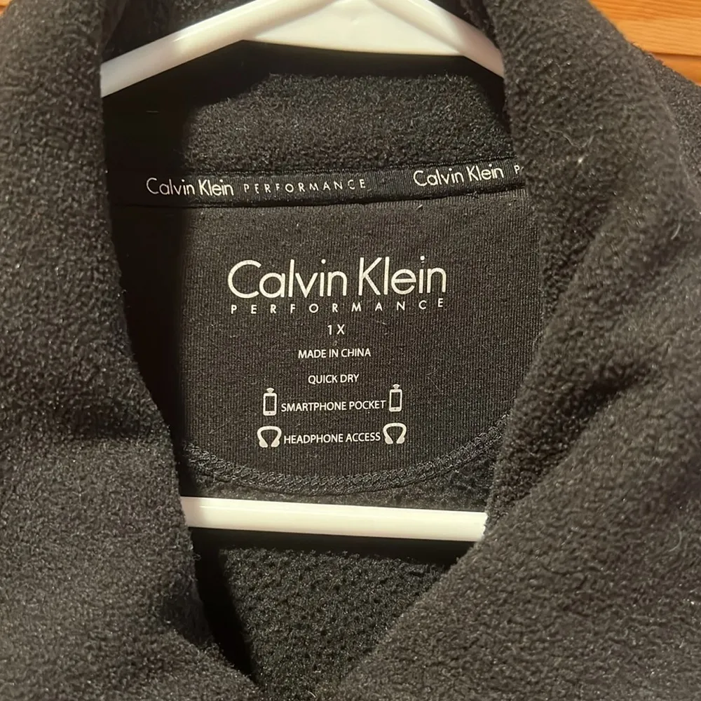CALVIN Klein performance black 1x fleece zip up jacket - Image 2