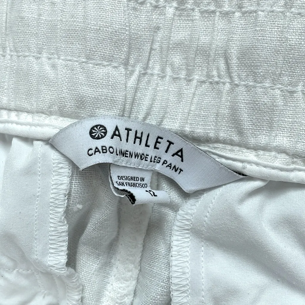 Athleta Cabo Linen Wide Leg Pants - Image 4
