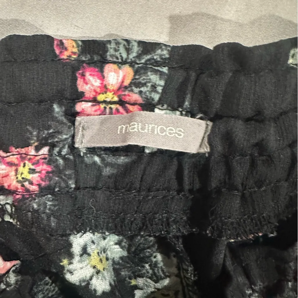 Maurices Black Floral Blouse - Image 2