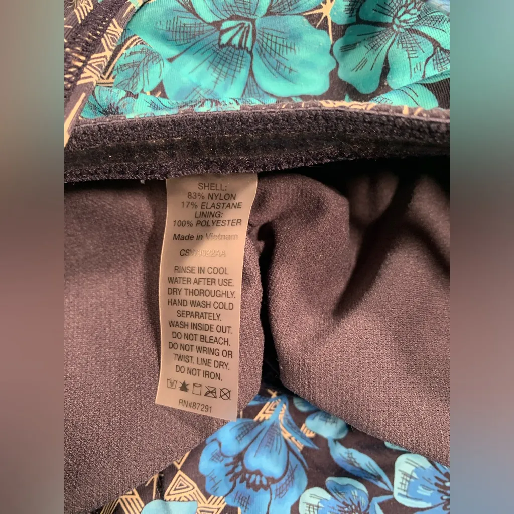 Johnny Was  one piece swimsuit small blue - Image 7