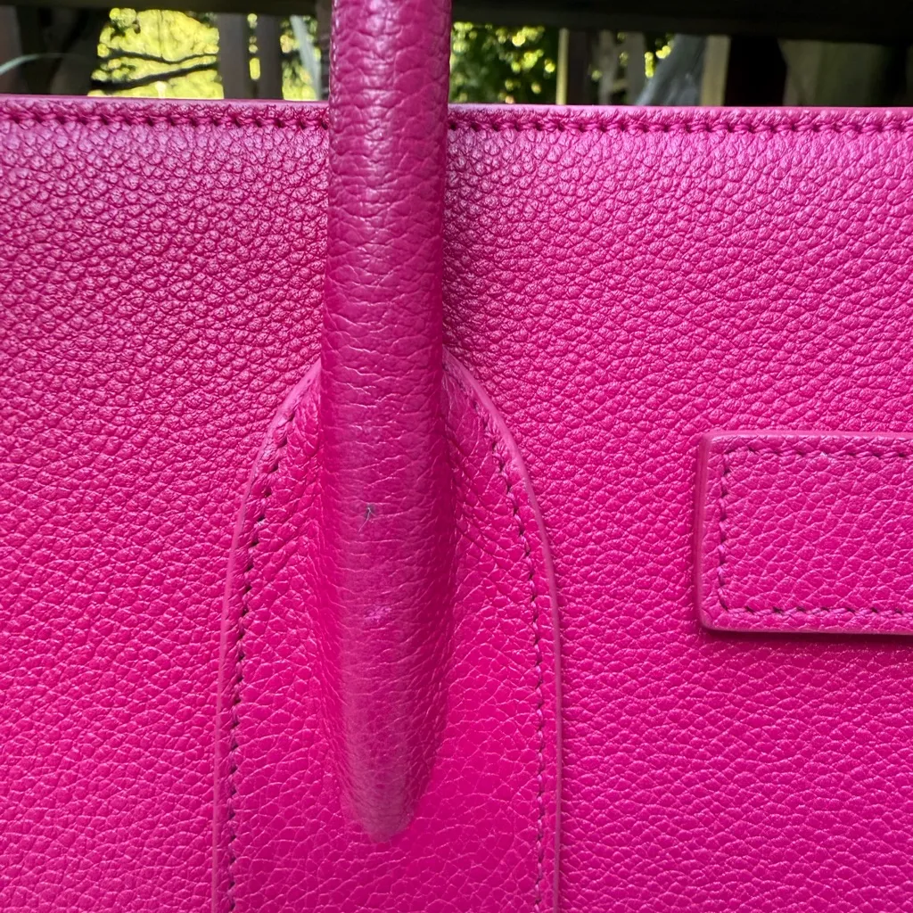 Saint Laurent small sac de jour hot pink bubblegum EUC - Image 4