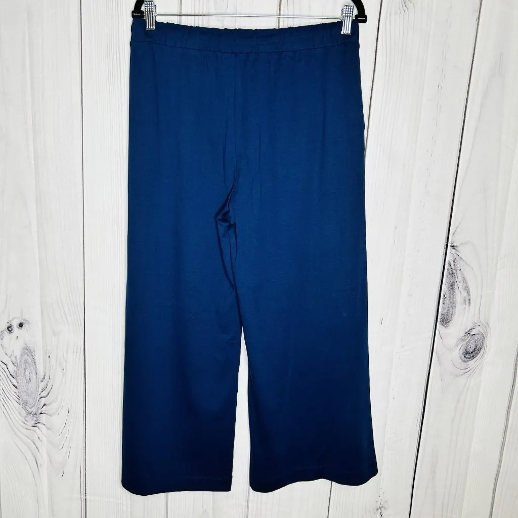 Haven Well Within Lounge Wear Pants Size M (32x25) Wide Leg Organic Cotton Blue Size M - Image 6