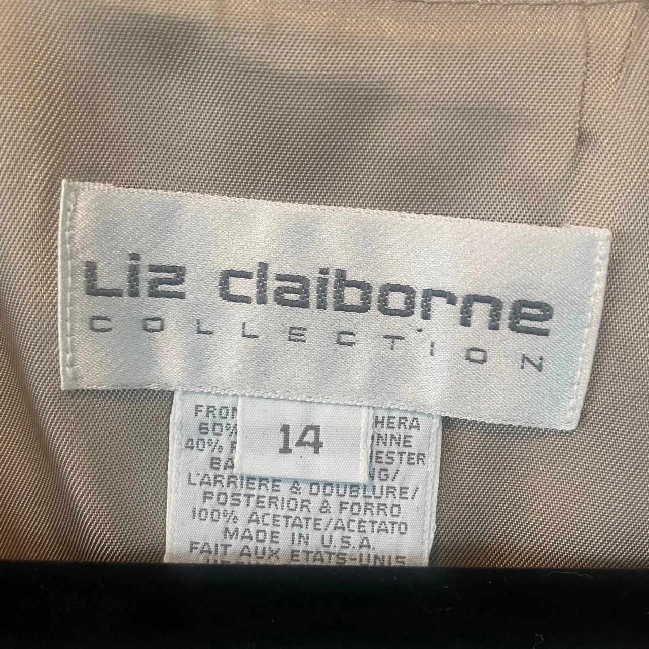 Liz Claiborne Women's Gold and Tan Gilet Vest 14 - Image 4