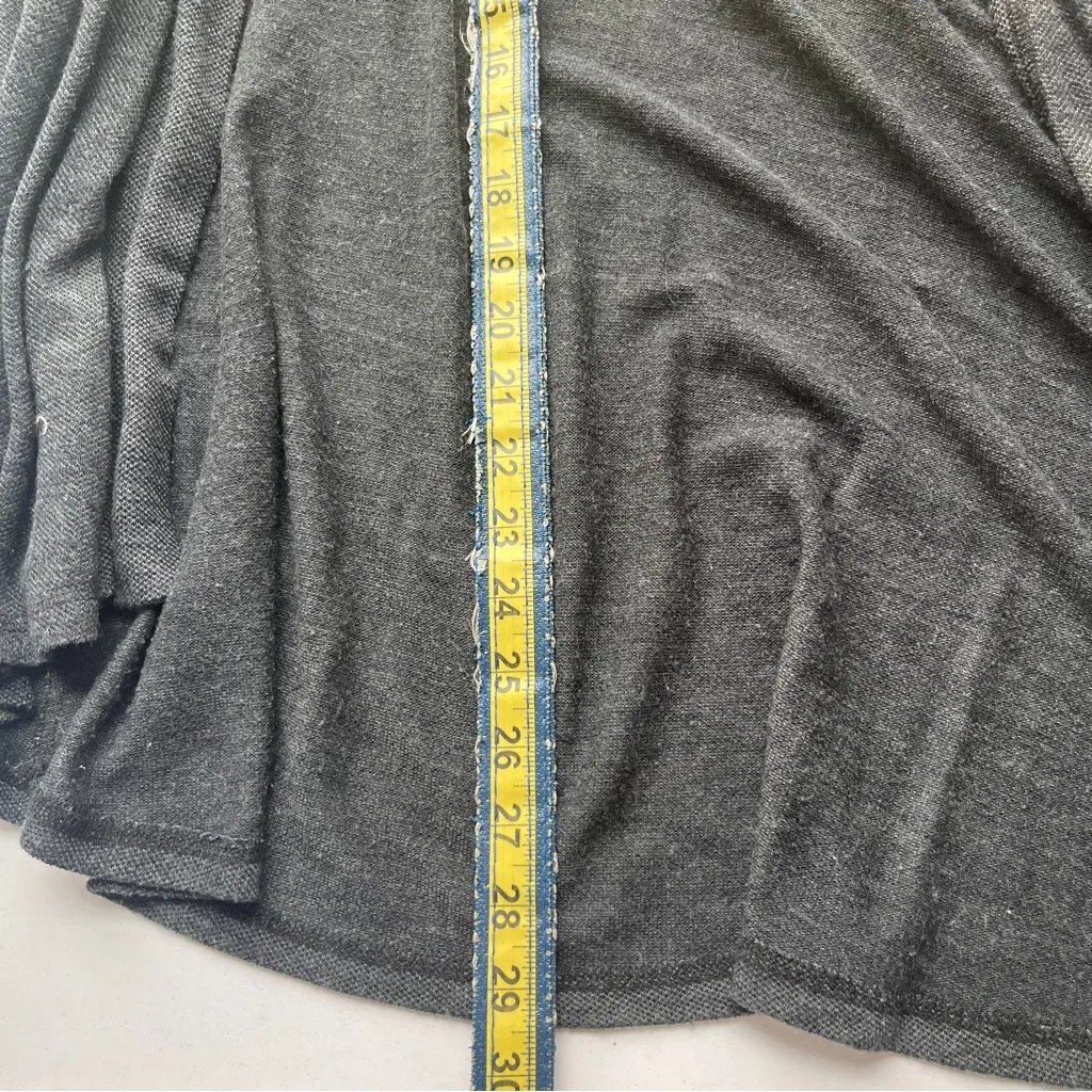 Anthropologie Bobeau Open Front Cardigan – Charcoal Gray – Size Large (L/G) - Image 8