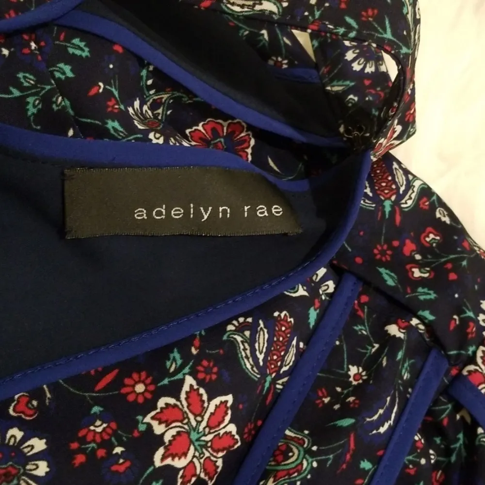 💕ADELYN RAE💕 Floral Halter Jumpsuit Flare Legs - Image 6