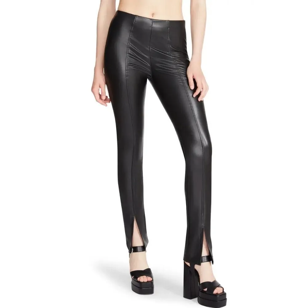 Steve Madden Anastasia Leggings in Black XSmall Womens Vegan Faux Leather Pants - Image 11