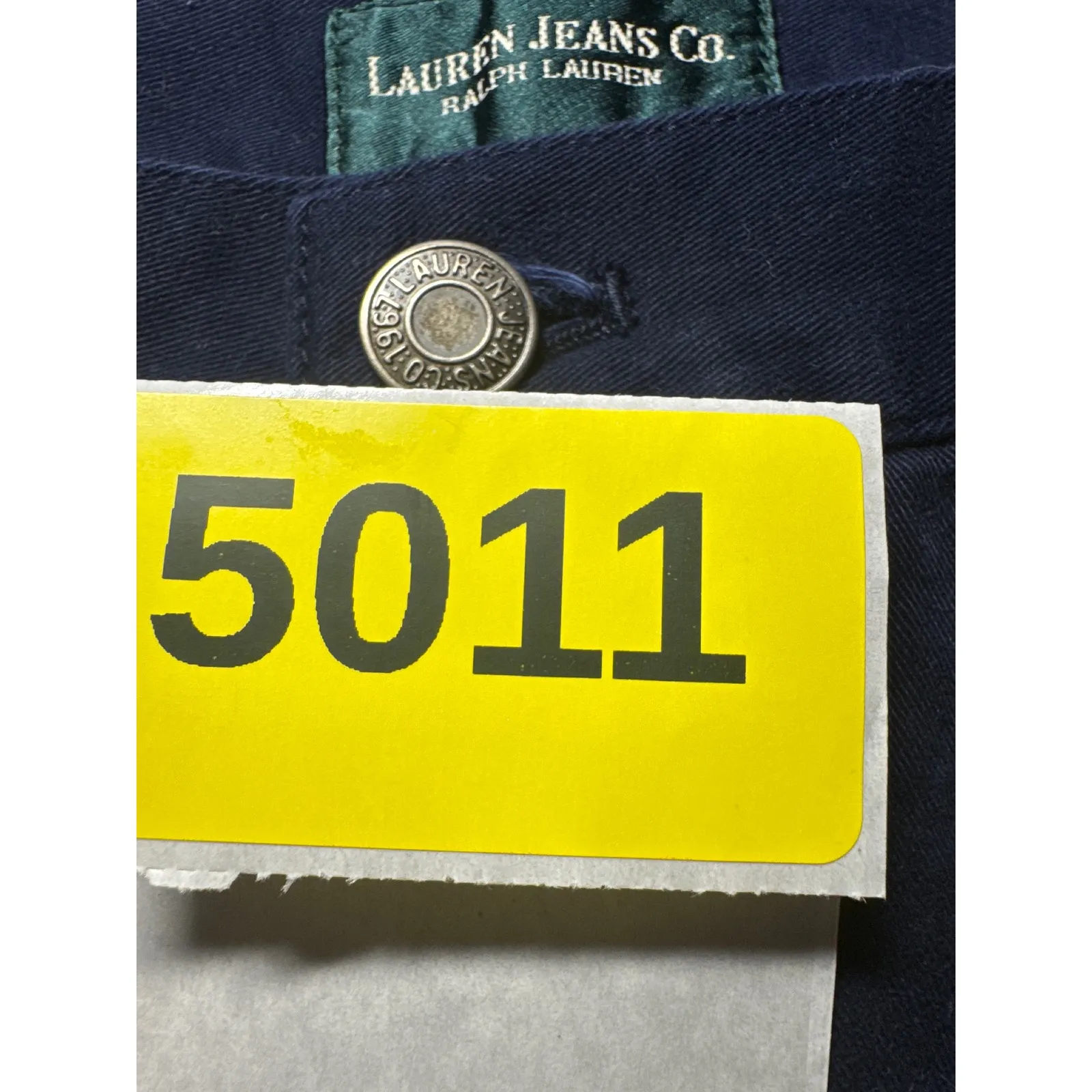 Lauren Jeans Co Ralph Lauren Navy Blue Cropped Capris Pants Size 14 - Image 9