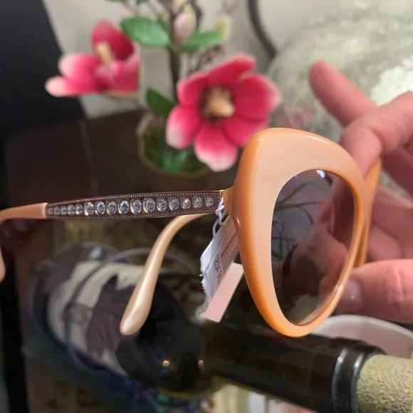 Auth. DOLCE & GABBANA 52Cat crystals Acetate sglss - Image 2