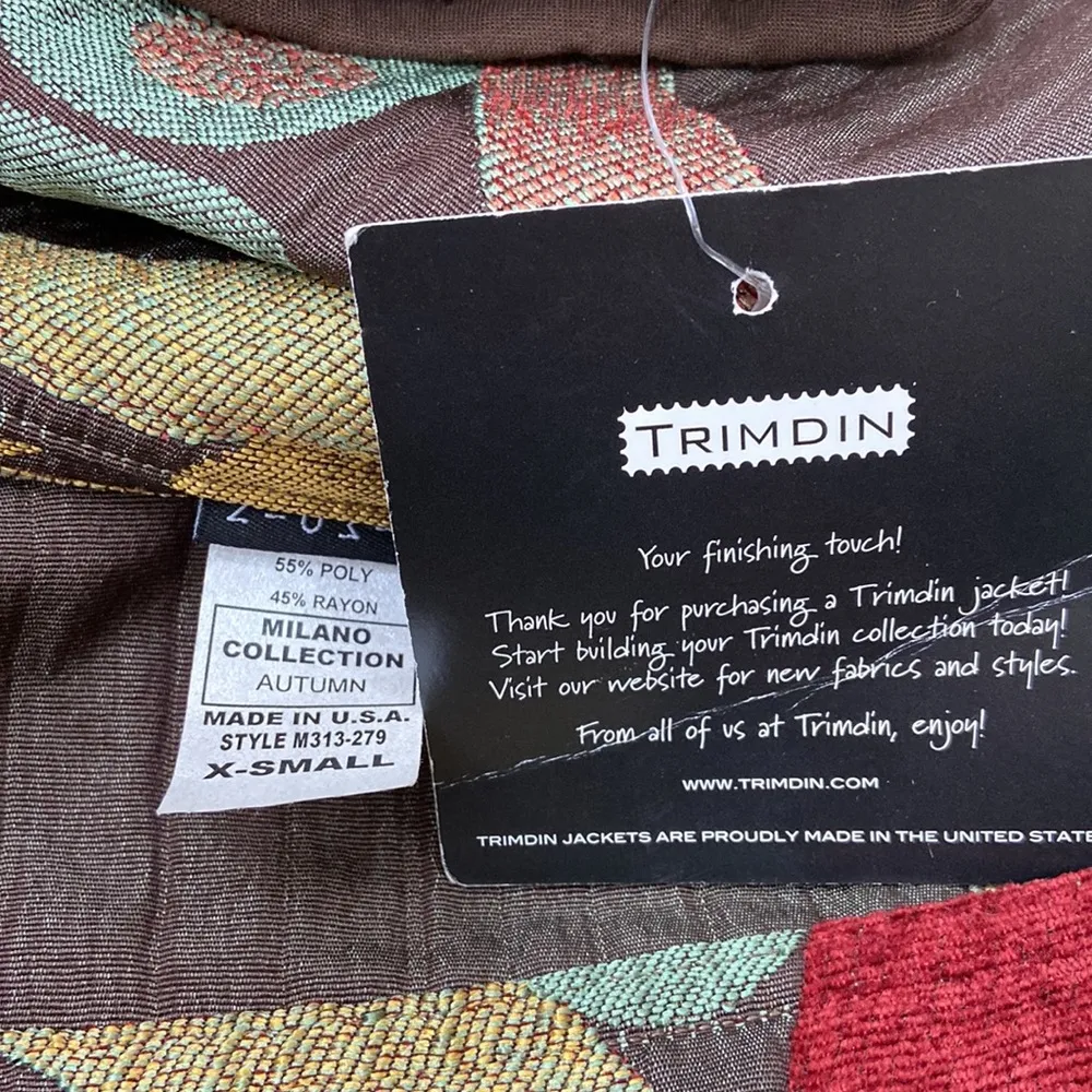 🎁NWT. Trimdin Milano Collection Reversible Long Jacket. Size XS - Image 8