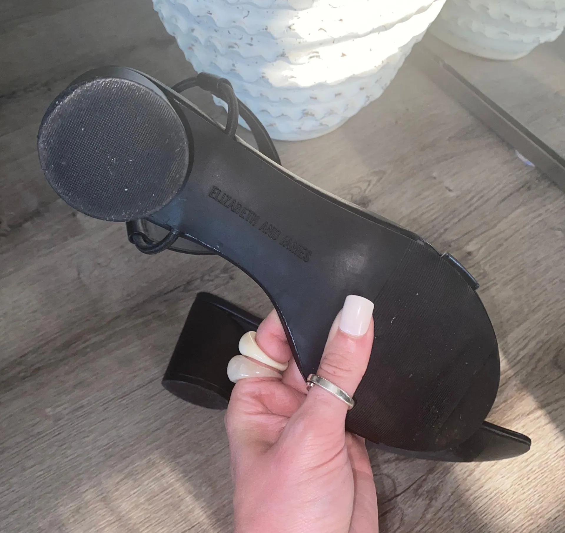 Elizabeth and James Black Heels - Image 4