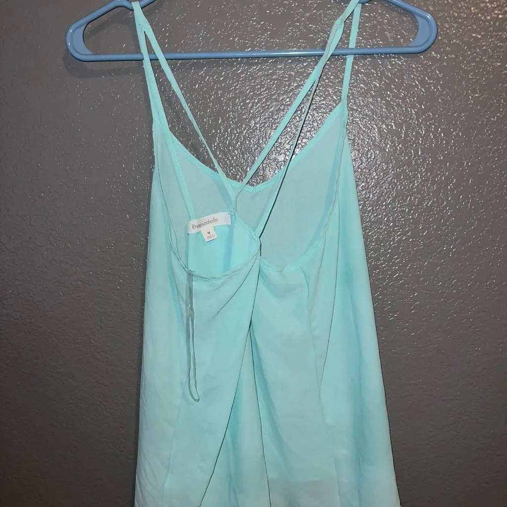 Vibrant Teal Crop Camisole (Medium) - Image 2