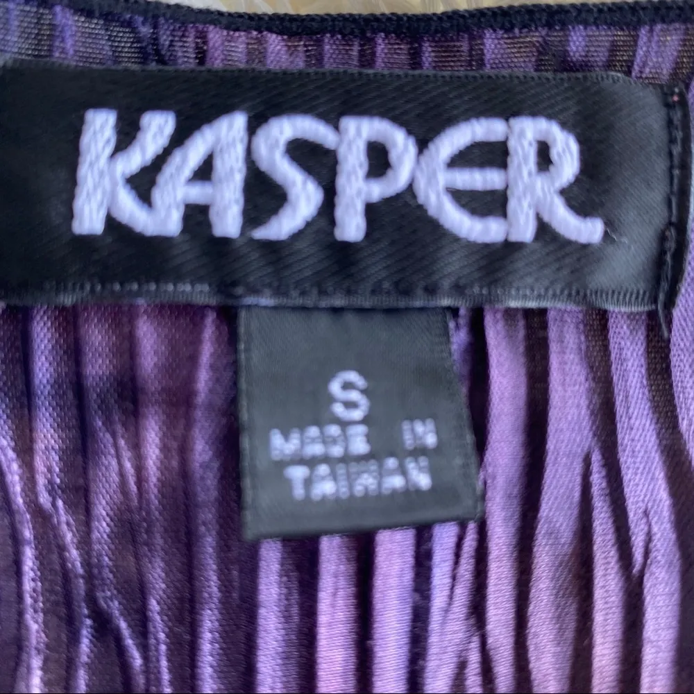 Kasper Pleated Top Purple - Image 9