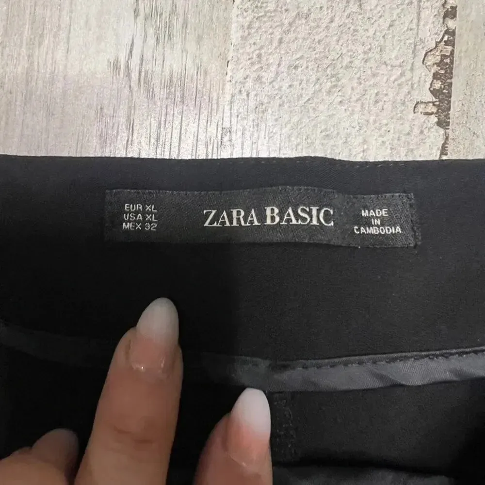 Zara Basic Women's Black Dress‎ Pants Size XL - Image 2