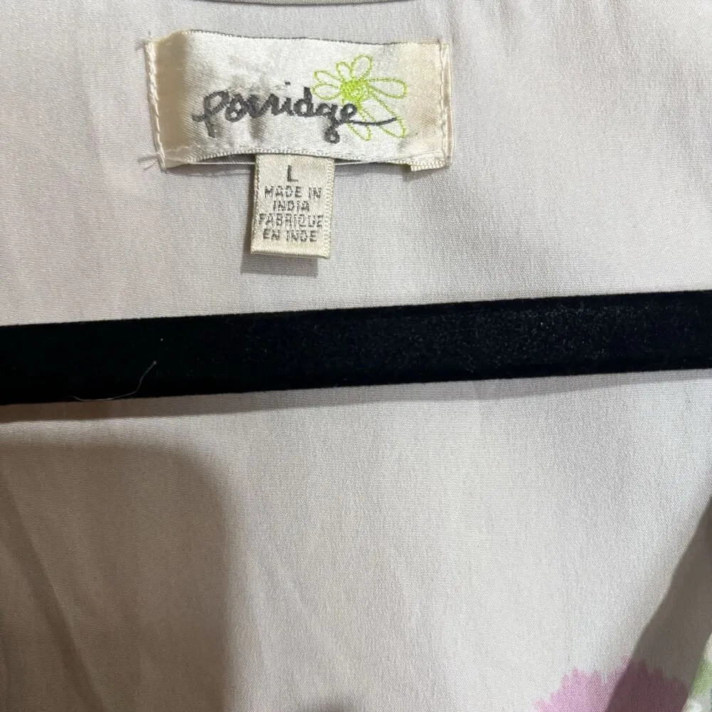 Porridge Anthropologie Top Womens Large Multicolor Mixed Media Sleeveless Blouse - Image 6