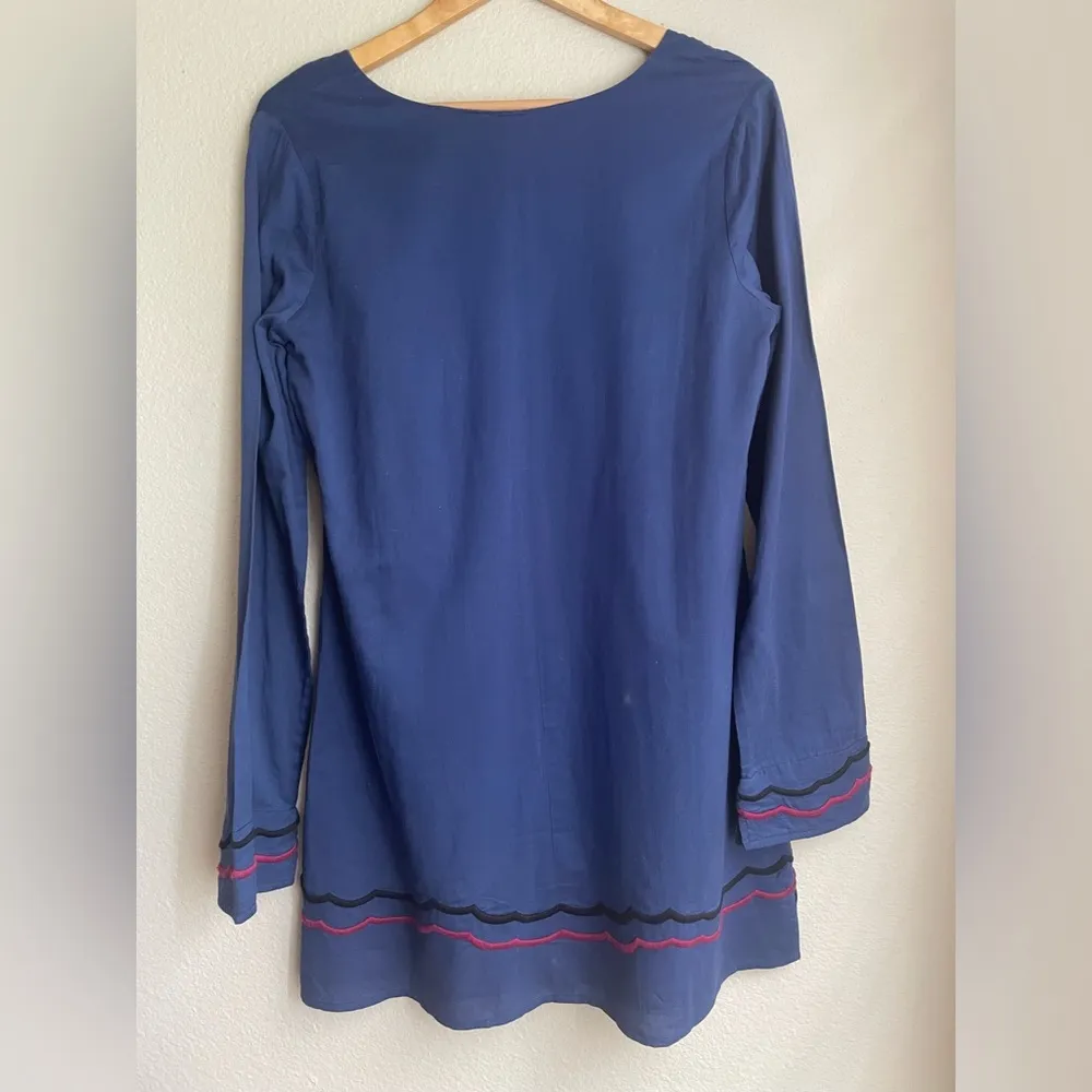 Anthropologie Adventura Blue Cotton Dress - Image 3