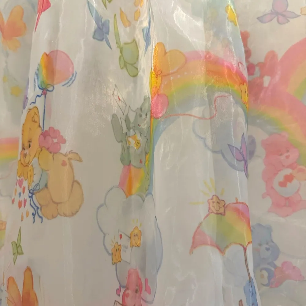 NWT  Care Bears Organza Puff Sleeve Semi-Sheer Maxi Dress XS - Image 9
