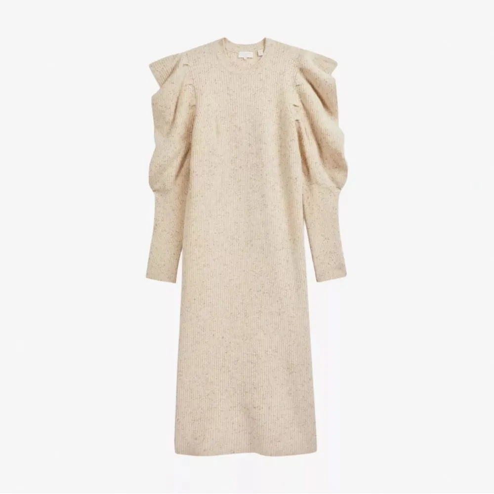 Ted Baker Marniaa Extreme Sleeve Knit Sweater Dress  Beige Size 5 | US Large 12 - Image 14