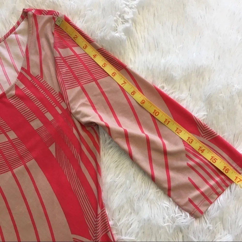 Carrie Allen 3/4 sleeve Asymmetrical dress large - Image 8